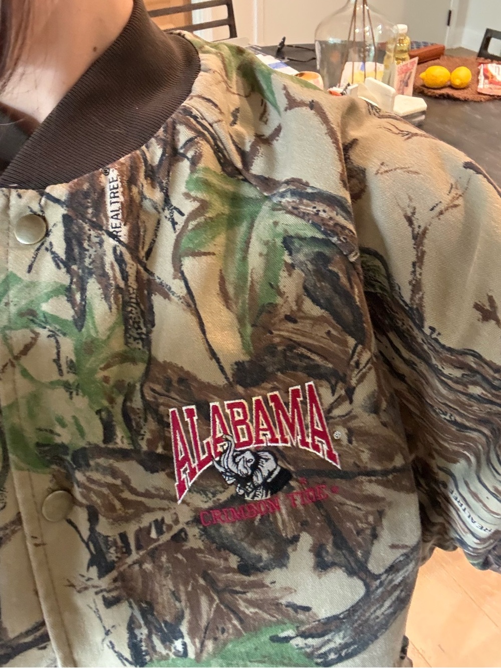Camouflage Bomber Jacket - Green Camo - Picture 3 of 4